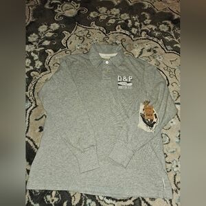 Ditch Plains‎ Grey long sleeve shirt with Buttons NWT SZ M. #M